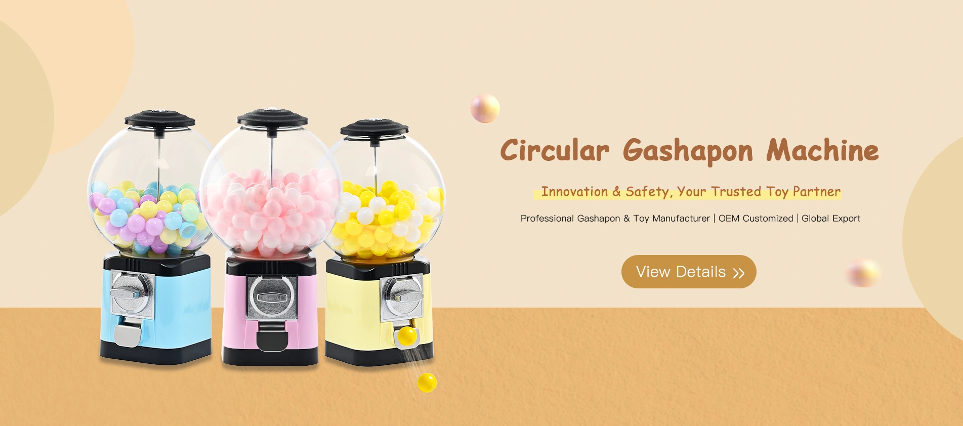 Fábrica de máquinas circulares Gashapon na China